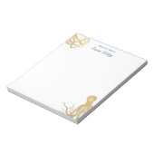 Bloc-notes personnalisé Gold Octopus (Tourné)