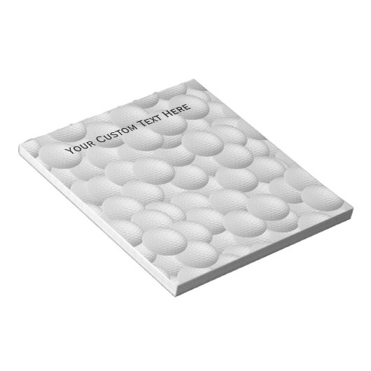Bloc-notes personnalisé Golf Balls (Incliné)