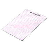 Bloc-notes personnalisé grand papier graphique hex (Incliné)