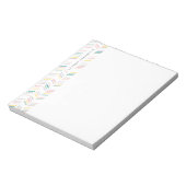 Bloc-notes personnalisé Herringbone dessiné - Rose (Tourné)