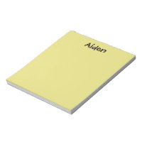 Bloc-notes personnalisé jaune