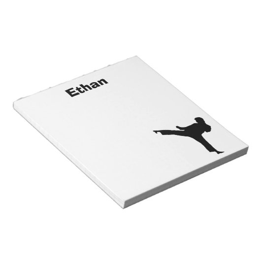 Bloc-notes personnalisé Karaté (Incliné)