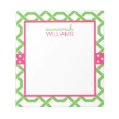 Bloc-notes personnalisé Lattice & Grosgrain (Devant)