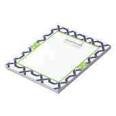 Bloc-notes personnalisé Lattice & Grosgrain (Tourné)