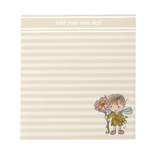 Bloc-notes personnalisé Little Boy Fairy (Devant)