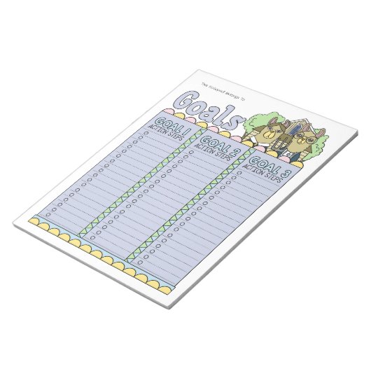 Bloc-notes personnalisé Llama Goal Planner (Incliné)