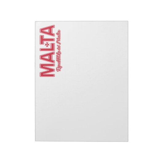 Bloc-notes personnalisé MALTA (Tourné)