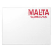 Bloc-notes personnalisé MALTA (Devant)