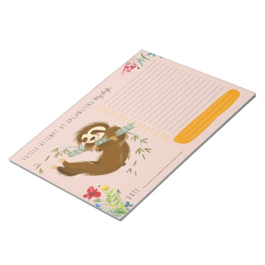 Bloc-notes personnalisé mignon planificateur quoti (Incliné)