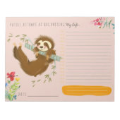 Bloc-notes personnalisé mignon planificateur quoti (Devant)