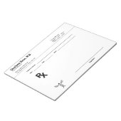 Bloc-notes personnalisé minimaliste - Plaque verte (Incliné)