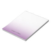 Bloc-notes personnalisé minimaliste violet (Tourné)