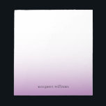 Bloc-notes personnalisé minimaliste violet<br><div class="desc">Bloc-notes personnalisé minimaliste violet</div>