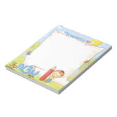 Bloc-notes personnalisé Mitzvah du garçon (Tourné)