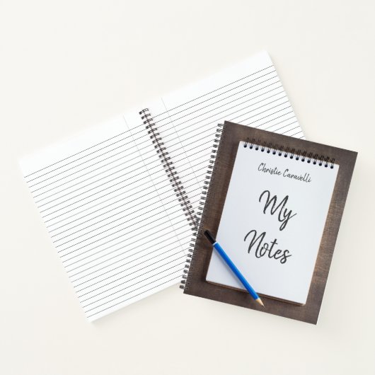 Bloc-notes personnalisé Mon Carnet Notes (Intérieur)