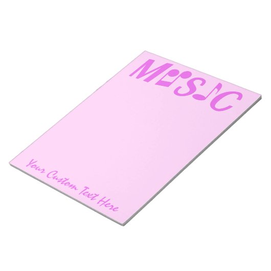 Bloc-notes personnalisé MUSIQUE (Incliné)