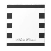 Bloc-notes personnalisé noir et blanc (Devant)