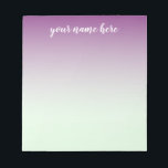 Bloc-notes personnalisé Ombre bleu et violet<br><div class="desc">Bloc-notes personnalisé Ombre bleu et violet</div>