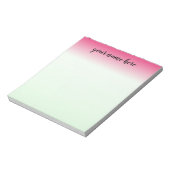 Bloc-notes personnalisé Ombre rose (Tourné)
