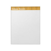 Bloc-notes personnalisé orange (Tourné)