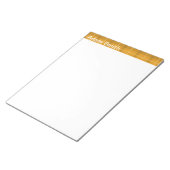 Bloc-notes personnalisé orange (Incliné)