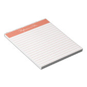 Bloc-notes personnalisé orange simple (Incliné)