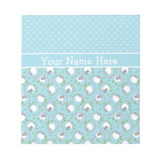 Bloc-notes personnalisé ou Jotter : Bleu, Motifs d (Devant)