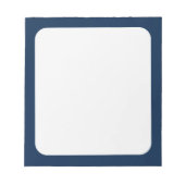 Bloc-notes personnalisé Oxford Blue Border (Devant)