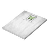 Bloc-notes personnalisé Papillon vert (Tourné)