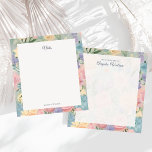 Bloc-notes personnalisé Pastel Floral Garden<br><div class="desc">Voici notre Bloc-notes Pastel Floral Garden, où la pratique rencontre la beauté en parfaite harmonie. Décorée de motifs floraux pastel délicats, chaque page est une toile pour vos pensées, vos idées et vos listes de choses à faire. Qu'il s'agisse de noter des rappels ou de capturer des moments d'inspiration, ce...</div>