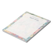 Bloc-notes personnalisé Pastel Floral Garden (Tourné)