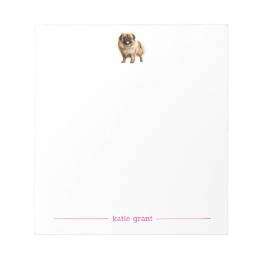 Bloc-notes personnalisé Pekingese (Devant)