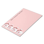 Bloc-notes personnalisé père Noël Mustaches (Incliné)