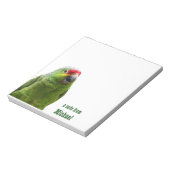 Bloc-notes personnalisé Perroquet (Tourné)