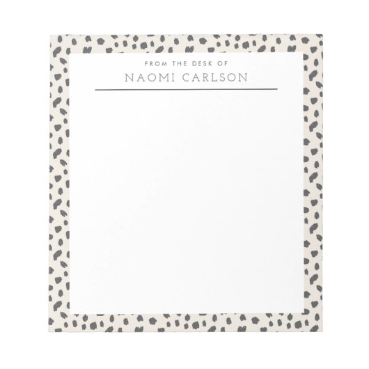 Bloc-notes personnalisé Persuasion dalmate (Devant)