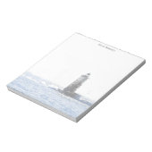 Bloc-notes personnalisé Phare côtier et océan (Tourné)