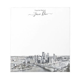 Bloc-notes personnalisé Pittsburgh Skyline