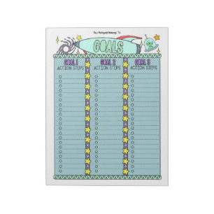 Bloc-notes personnalisé Planificateur d'objectifs 