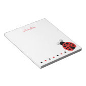 Bloc-notes personnalisé Poka Dot Ladybug (Incliné)