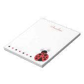 Bloc-notes personnalisé Poka Dot Ladybug (Tourné)