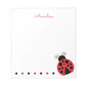 Bloc-notes personnalisé Poka Dot Ladybug (Devant)