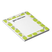 Bloc-notes personnalisé pomme verte (Incliné)