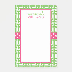 Bloc-notes personnalisé post-it Bambou et Grosgrai