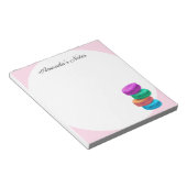 Bloc-notes personnalisé pour amateur de macarons (Incliné)