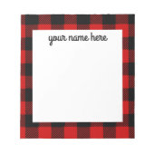 Bloc-notes personnalisé pour bisons rouges (Devant)