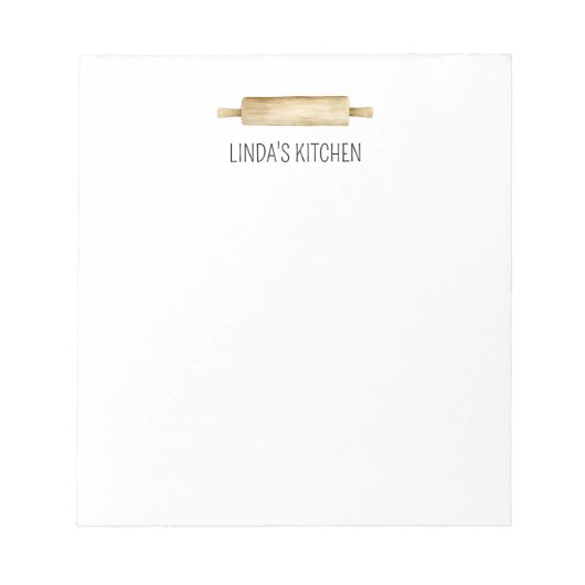 Bloc-notes personnalisé pour broche aquarelle (Devant)