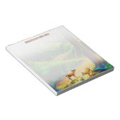 Bloc-notes personnalisé pour deux pains de bois (Incliné)