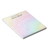Bloc-notes personnalisé pour enseignant en arc-en- (Incliné)