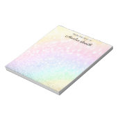 Bloc-notes personnalisé pour enseignant en arc-en- (Tourné)