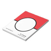 Bloc-notes personnalisé pour enseignant Thème de l (Tourné)